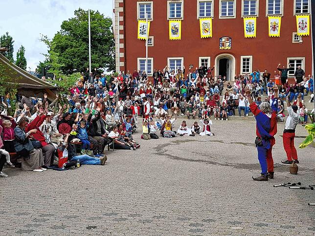 Bild 15: Mittelalter hautnah: Tausende beim 7. Stettener Spectaculum mit Rittern, Gauklern und Magiern