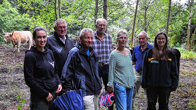 Laura Matscher, Arnold Matscher, Fulco Rid, Albin Ströbele, Barbara Arens, Franz Beer und Isabelle Obert (von links) haben die ...