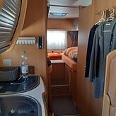 Ein Blick in das Wohnmobil von Silvio Müller.