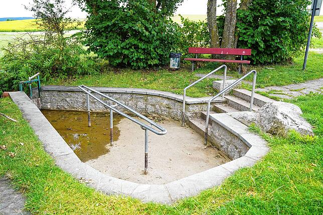 Die Kneipp-Anlage in Pfohren ist zurzeit nicht benutzbar: Sie hat bei längerer Trockenheit kein Wasser, da sie vom Grundwasser gespeist ...