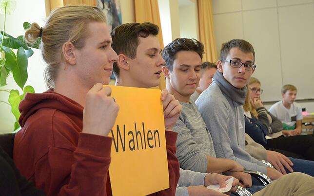 Die Arbeitsgruppen präsentieren ihre Ergebnisse.