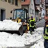Ein Hagelschauer ging am 1. Juli über Sipplingen nieder. Feuerwehr und Bauhof beseitigten die dabei entstandenen Haufen, die sonst die ...