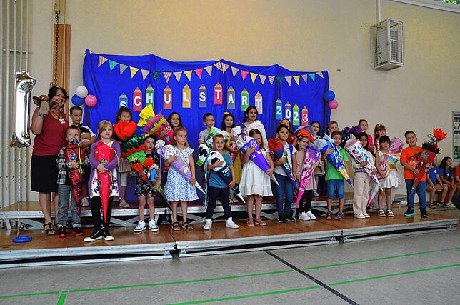 24 Kinder sind in die Klasse 1a der Talschule in Wehr eingeschult worden. Klassenlehrerin ist Regina Jung-Mottarelli.