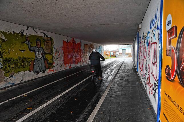 Die Unterführung am Sternenplatz ist voller Graffiti, was nicht allen Bürgern gefällt.
