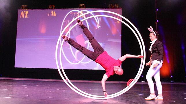 Auch dieses Jahr wieder dabei: Die Rhönrad-Turner des Turnvereins Allmannsdorf sind treue Gäste in der Talente-Show Konstanzer Welten in ...
