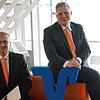 Gehen nun getrennte Wege: Volksbankchef Werner Thomann (links) und sein bisheriger Vorstandskollege Martin Walz, der vom Aufsichtsrat ...