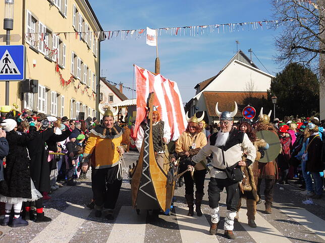 Bild 21: Fasnet-Sunntig-Umzug 2025 in Hilzingen: Farbenfrohes Treiben