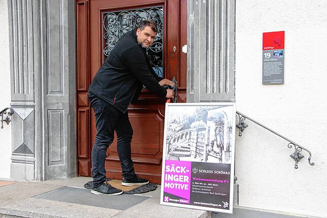 Thomas Ays, Leiter des Tourismus- und Kulturamtes, darf ab heute wieder das Schloss für die Besucher öffnen.