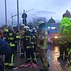 Nach der Ankunft am Roten Rathaus wird Kai Eichler von Kollegen begrüßt und beglückwünscht.