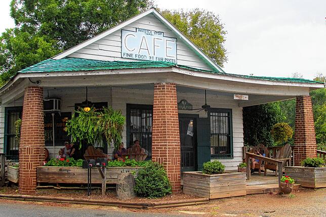 Das Whistle Stop Café aus dem Film &bdquo;Grüne Tomaten&ldquo;.