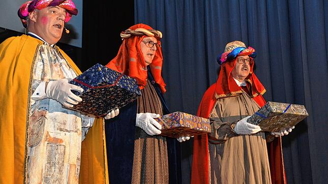 Ein Dreigestirn der Meersburger Fasnet, hier 2018 als Weise aus dem Morgenland: Norbert Waßmer, Peter Schmidt und Thomas Mackowiak (von ...