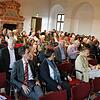 Zahlreiche Philosophen und Interessierte verfolgten die Vorträge anlässlich der Tagung der Heidegger-Gesellschaft, darunter auch Arnulf ...
