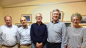 Der Vorstand des Sportausschusses Waldshut (von links): Manfred Jehle, Uwe Zamecnik, Willy Riegger, Frank Siebold und Veronika ...