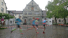 Die Strecke des Halbmarathons führt mitten durch die historische Altstadt.