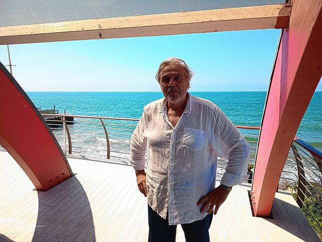 Massimo Muzzarelli ist Strandbad-Betreiber in Ostia, dem Hauptstadt-Strand.