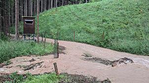 Es regnete viel bei einem Unwetter in Baden-Württemberg.