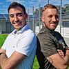 Die besten Torschützen ihrer Clubs für ein Bild vereint: Maximilian Bell (links) vom FV Möhringen und Erik Dukart vom TSV Aach-Linz. ...