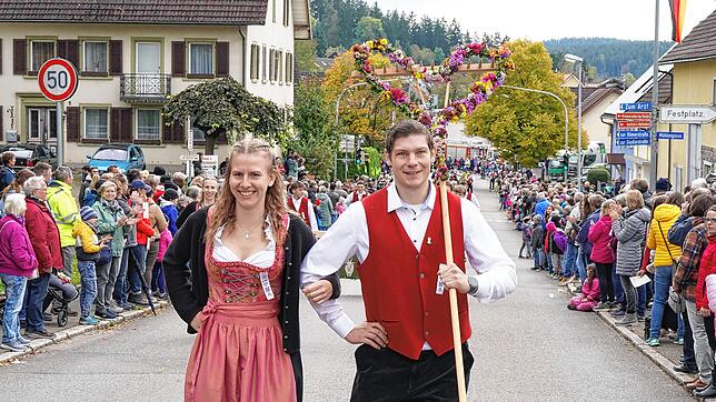 Der Umzug ist immer der Höhepunkt des Kreiserntedankfestes. In diesem Jahr findet er am 5. Oktober statt. Hier ein Bild vom Umzug im ...