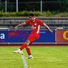 Der hat gepasst: Mit dem Pausenpfiff traf Daniel Guznenko vom FC Tiengen 08 zur 1:0-Führung gegen den FSV Rheinfelden.