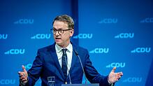 CDU-Generalsekretär Casten Linnemann ist dafür, mutmaßlich Arbeitsunwilligen das Bürgergeld komplett zu streichen.