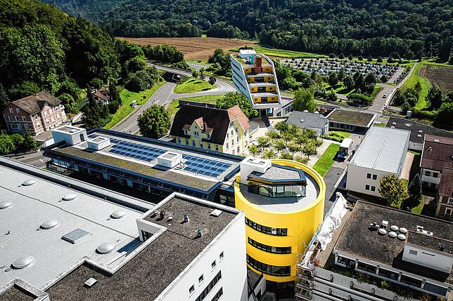 Das Betriebsgelände von Sto in Stühlingen.