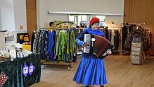 Gisella sorgte mit ihrem Akkordeon für Stimmung. Bild: Christiane Sahli