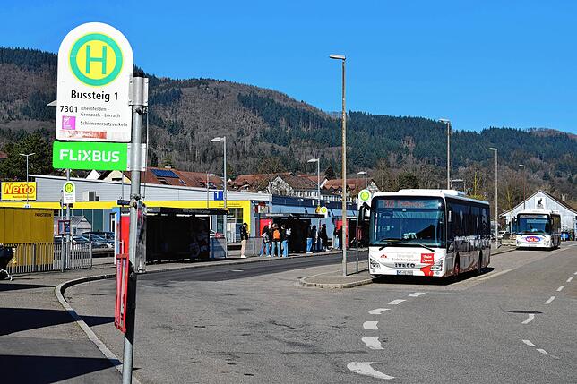 Teil des Konzeptes der Neugestaltung des Bahnhofbereiches in Bad Säckingen ist auch die Verlegung des Busbahnhofes nach Norden.