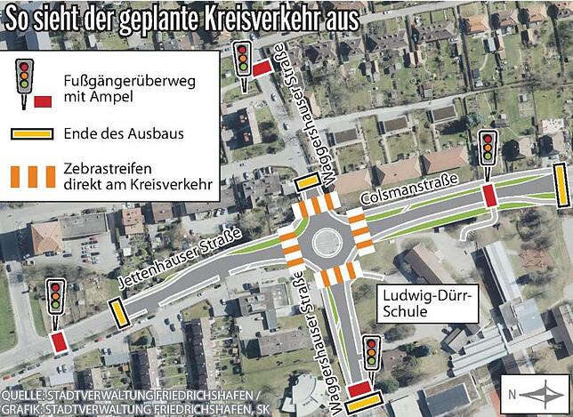 Bild 1: Geteilte Meinung zu Kreisverkehr in Jettenhausen
