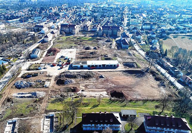 Was für eine Veränderung. So sieht es noch Mitte Februar 2023 im Konversionsgelände aus.