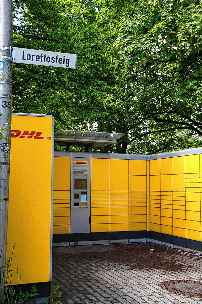 An dieser weiter entfernten Packstation am Aufgang zum Lorettosteig sollte Friedrich Theiss aus Allmannsdorf sein Päckchen abholen.