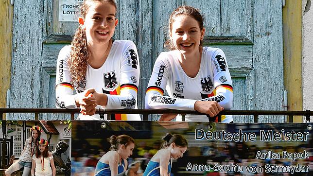 Titel verteidigt: Anna-Sophia von Schneyder + Anika Papok vom RV Lottstetten sind erneut Europameisterinnen der Juniorinnen im ...