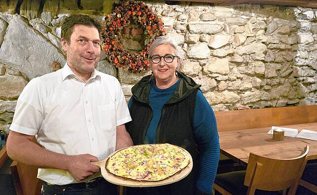 Matthias und Hedi Wigger im „Weinstein“.