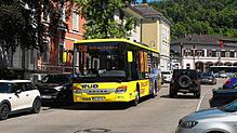 Wenn der Schienenersatzverkehr für die Hochrheinbahn kommt, dürfte es auf der Bismarckstraße in Waldshut (Bild) eng werden. Hier hält ...