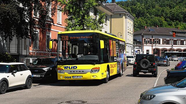 Wenn der Schienenersatzverkehr für die Hochrheinbahn kommt, dürfte es auf der Bismarckstraße in Waldshut (Bild) eng werden. Hier hält ...