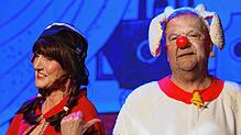 Vor drei Jahren spielten Claudia Zähringer und Norbert Heizmann die Nummer Rotkäppchen. Heute Abend wird das Duo erstmals seit ...