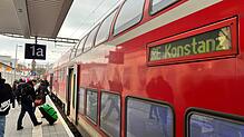 (Symbolbild) Im Konstanzer Bahnhof – hier eine Aufnahme von Februar 2024 – hat die Bundespolizei am vergangenen Wochenende einen ...