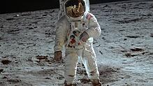 Das Bild von der Mondlandung im Jahr 1969 gehört zu den ikonischen Bildern der 60er-Jahre. Es zeigt Buzz Aldrin. Bild: Neil ...
