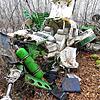 Das Flugzeugwrack im Waldgebiet Scherrhau bei Gutmadingen.