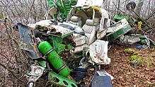 Das Flugzeugwrack im Waldgebiet Scherrhau bei Gutmadingen.