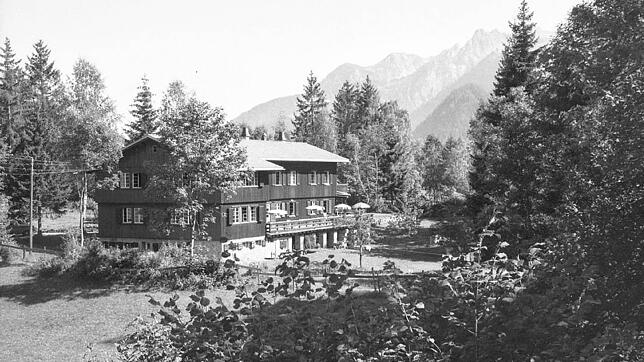 Das heutige Bergheim Zimba, einst Kriegsopfer-Erholungsheim auf der Tschengla in einer Aufnahme von 1960.