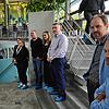 Therme-Betriebsleiter Max Sandreuther erläuterte während einer Pressekonferenz die erfolgten Neuerungen in der Bodensee-Therme. Rechts ...