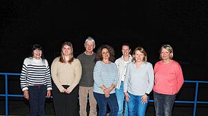 Geehrte und Gewählte des TV Altenburg (von links): Gabriele Funk, Chiara Moog, Jürgen Walter, Dunja Kähler, Lara Unzicker, Heike Raif ...