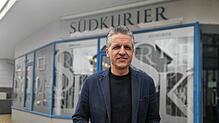 Thorsten Frei vor der SÜDKUIER-Redaktion in der Käferstraße. Er war von 2004 bis 2013 Oberbürgermeister der Quellstadt. Nun wartet wohl ...
