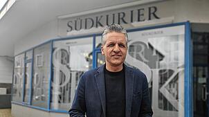Thorsten Frei vor der SÜDKUIER-Redaktion in der Käferstraße. Er war von 2004 bis 2013 Oberbürgermeister der Quellstadt. Nun wartet wohl ...