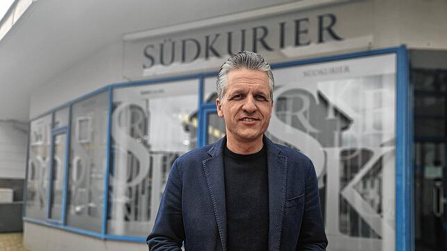 Thorsten Frei vor der SÜDKUIER-Redaktion in der Käferstraße. Er war von 2004 bis 2013 Oberbürgermeister der Quellstadt. Nun wartet wohl ...