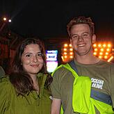 Anja Beer und Ian Crivelli nach dem Auftritt von Tom Odell.