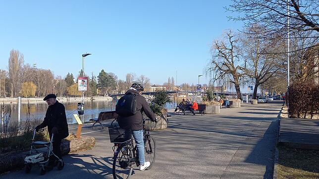 (Archivbild von Anfang März 2025) Am Webersteig am Ufer des Seerheins trafen am 27. Februar Opfer und Täter aufeinander. Die ...