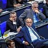 Friedrich Merz, CDU-Bundesvorsitzender, nach der Abstimmung über einen Fünf-Punkte-Plan zur Verschärfung der Migrationspolitik.