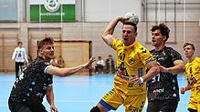 Die HSG Konstanz (am Ball Christos Erifopoulos) hat am Sonntag mit dem TuS Ferrndorf einen weiteren Zweitliga-Neuling zu Gast.