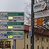 Utopisch hohe Zahlen: Das Parkleitsystem arbeitet noch nicht korrekt, die Stadt kündigte für die nächsten Tage eine Nachjustierung an.